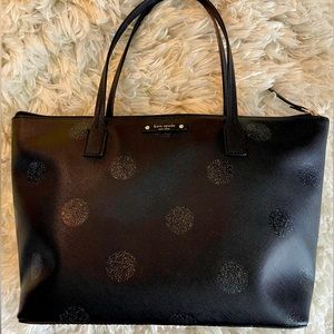 Kate Spade Glitter Polka Dot Purse - Black